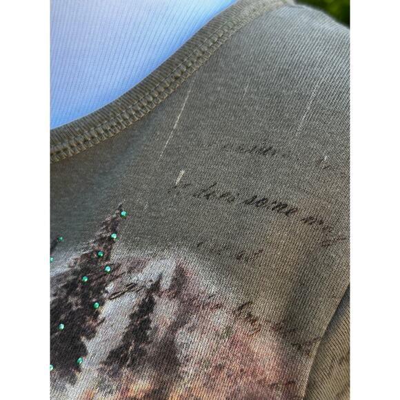 Y2K Top Fall Autumn RusticLuxury Ephemera FarmCore Rustic Grunge Gypsy Biker - Picture 8 of 13